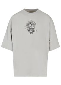 Merchcode Herren T-Shirt "Merchcode Herren Frida Kahlo - Te amo outline Huge Tee", grau, casual, Gr. L, bedruckt, 100% Baumwolle, Shirts