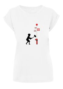 Merchcode Herren T-Shirt "Merchcode Damen Ladies Hammer Boy T-Shirt", weiß, casual, Gr. XXL, unifarben, 100% Baumwolle, Shirts