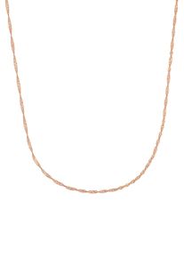 Amor Damen Collierkettchen "Classics, Singapurkettengliederung, 2017736", Silber 925 (Sterlingsilber), L: 42cm, rosa, Silber 925 (Sterlingsilber),