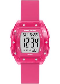 Skechers Damen Chronograph "SAWTELLE", pink, Armbanduhren, Quarzuhr, Armbanduhr, Damenuhr, Herrenuhr, Silikonarmband, digital