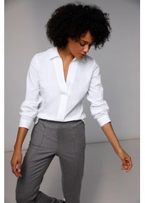 Damen Schlupfbluse, beige, Gr. 38, CREATION L PREMIUM, unifarben, 68% Baumwolle, 30% Polyamid, 2% Elasthan, Blusen