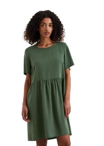 Marc O'Polo Damen Sommerkleid "aus TENCEL Lyocell", grün, Gr. L, MARC O'POLO DENIM, unifarben, Obermaterial: 100% Lyocell; Futter: 100% Nicht verfügbar, Kleider