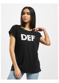 DEF Herren Kurzarmshirt "DEF Damen Sizza T-Shirt", schwarz, casual, Gr. M, bedruckt, 100% Baumwolle, Shirts