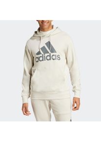 Herren Kapuzensweatshirt "M BL FT HD", silber, sportlich, Gr. L, adidas Sportswear, Obermaterial: 100% Baumwolle, Sweatshirts
