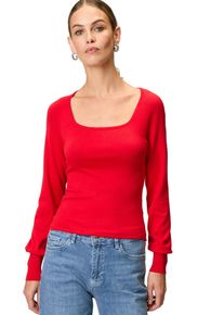 Zero Damen Strickpullover "Zero Strickpullover mit eckigem Ausschnitt"formula one, Basic, Gr. 38, unifarben, Strick, Obermaterial: 80% Viskose, 20%