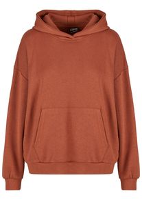 Urban Classics Damen Kapuzenpullover "Urban Classics Ladies Light Terry Oversized Hoodie", braun, casual, Gr. XS, unifarben, 70% Baumwolle, 30%