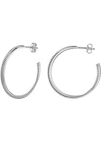 Firetti Damen Paar Creolen "Schmuck Geschenk Silber 925 Ohrschmuck Ohrringe verschlungene Optik", 30, Silber 925 (Sterlingsilber), silber, Silber 925