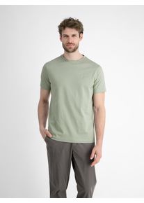 Lerros Herren T-Shirt "Lerros Basic T-Shirt mit Logostitch, unifarben"tinted grau, Gr. XXL, 100% Baumwolle, Shirts