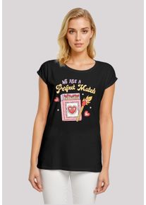 F4NT4STIC Damen T-Shirt "We Are A Perfect Match Love", schwarz, casual, Gr. XXL, Obermaterial: 100% Baumwolle, Shirts, Premium Qualität