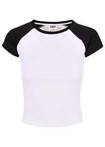 Urban Classics Herren Kurzarmshirt "Urban Classics Damen", weiß, casual, Gr. S, unifarben, 95% Baumwolle, 5% Elasthan, Shirts