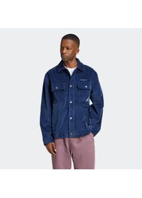 Herren Cordjacke "JACKET", blau, sportlich, Gr. XXL, adidas originals, Obermaterial: 97% Baumwolle, 3% Elasthan, Jacken