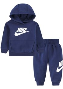 Nike Sportswear Kinder Jogginganzug "NKN CLUB FLEECE SET", blau, sportlich, Gr. 92, Sweatware, Obermaterial: 60% Baumwolle, 40% Polyester,