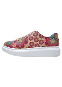 DOGO Damen Plateausneaker "Myra Mexican Damen Sneaker / Female", Gr. 36, bunt, Lederimitat, Schuhe, Vegan