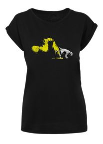 Merchcode Herren T-Shirt "Merchcode Damen Ladies Wizz Dog T-Shirt", schwarz, casual, Gr. S, unifarben, 100% Baumwolle, Shirts