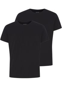 Blend Herren T-Shirt, schwarz, Basic, Gr. XXL, unifarben, Single Jersey, Obermaterial: 95% Baumwolle, 5% Elasthan, Shirts