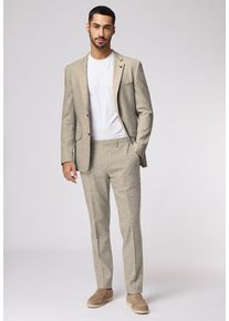 Roy Robson Herren Hosenanzug "Aus Leinen Mit Pattentaschen", braun, Gr. 54, 38% Leinen, 35% Baumwolle, 25% Polyester, 2% Elasthan, Anzüge