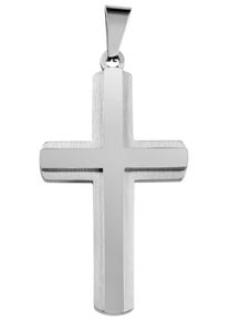 Adelia´s ADELIA ́S Damen Ketten-Anhänger "Neuheit 2025 - stilvoller Kreuz Anhänger aus Edelstahl", Edelstahl, gold, Edelstahl, Schmuckanhänger