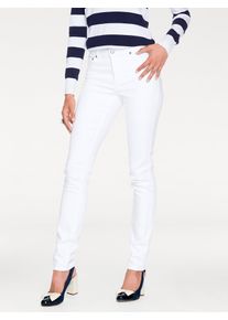 Heine Damen Push-up-Jeans, weiß, Gr. 18, unifarben, 77% Baumwolle, 22% Polyester, 1% Elasthan, Miedereinsatz:15% Elasthan, 85% Polyamid, Jeans