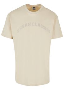 Urban Classics Herren T-Shirt "Urban Classics Herren Oversized Gate Tee", beige, casual, Gr. L, unifarben, 100% Baumwolle, Shirts
