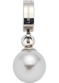 Leonardo Damen Charm-Einhänger "Anhänger Coco Clip & Mix, 024369", silber, Edelstahl, Perlen, Charms, mit Perle (imitiert)