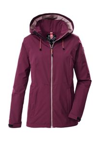 Killtec Damen Outdoorjacke "Damen Regenjacke OOKS 1", lila, sportlich, Gr. 38, Oberstoff: 100% Polyester, Futter: 100% Polyester (recycelt), Jacken,