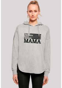 F4NT4STIC Damen Kapuzenpullover "Mothers Day Best Mom Tribute", grau, casual, Gr. XS, Obermaterial: 100% Baumwolle, Pullover, Premium Qualität