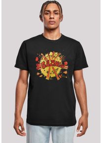 F4NT4STIC Herren T-Shirt "Big Bang Theory TV Serie Bazinga Explosion", schwarz, casual, Gr. XXL, Obermaterial: 100% Baumwolle, Shirts, Herren,Premium