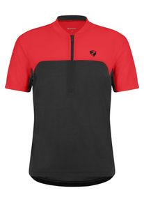 Ziener Herren Radtrikot "NARIUS-Z", rot, Gr. 60, Obermaterial: 85% Polyester, 15% Baumwolle; Obermaterial 2: 100% Polyester, Trikots