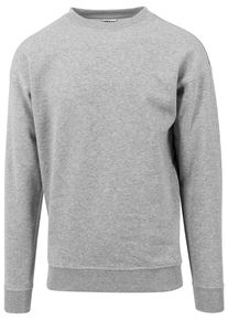 Urban Classics Herren Rundhalspullover "Urban Classics Herren Sweat Crewneck", grau, casual, Gr. S, unifarben, 63% Baumwolle, 37% Polyester, Pullover