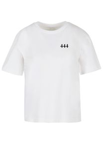 MISS TEE Herren T-Shirt "Miss Tee Damen 444 Protection Tee", weiß, casual, Gr. S, bedruckt, 100% Baumwolle, Shirts
