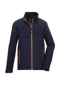 Killtec Kinder Fleecejacke "KOW 362 BYS FLC JCKT", blau, sportlich, Gr. 140, Oberstoff: 100% Polyester, Futter: 100% Polyester, Jacken