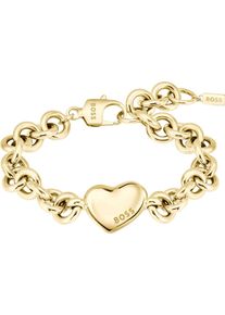 BOSS Damen Armkette "HONEY LOVE, Herz, 1580638, 1580639", Edelstahl, gold, Edelstahl, Armbänder