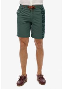 Superdry Herren Badeshorts "CLASSIC 19 LOGO BOARDSHORT", schwarz, modisch, Gr. S, bedruckt, Polyester, Badehosen