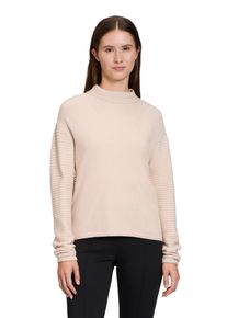 Betty Barclay Damen Strickpullover "Betty Barclay Basic-Strickpullover mit Rippenstruktur", grau, casual, Gr. 36, Strick, Obermaterial: 50% Viskose,