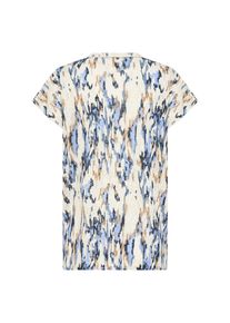 soyaconcept Damen T-Shirt "SC-ARETHA 38"air blau combi, modisch, Gr. XL, gemustert, Single Jersey, Obermaterial: 100% Polyester, Shirts