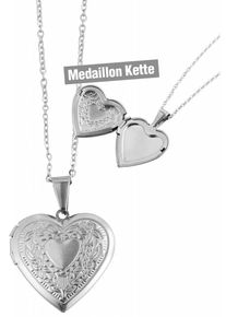 Adelia´s ADELIA ́S Damen Kette mit Anhänger "Neuheit 2025 - Damen Edelstahl Halskette mit Anhänger", unbekannt, Edelstahl, silber, Edelstahl, Halsketten