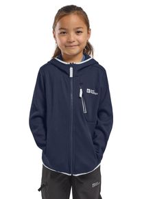 Jack Wolfskin Kinder Softshelljacke "ACTAMIC GRID MIDLAYER K", blau, Gr. 140, Oberstoff: 100% POLYESTER; Kontrastmaterial 1: 100% POLYESTER; Futter