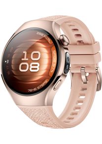 Huawei Smartwatch "WATCH 5 42mm", gold, Smartwatches, X-TAP, Health Glance, 904L Edelstahl, Kompatibel mit iOS & Android