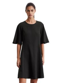 Marc O'Polo MARC O'POLO Damen Midikleid "aus TENCEL Lyocell-Leinen-Mix", schwarz, Gr. 38, unifarben, Obermaterial: 90% Lyocell, 10% Leinen; Futter: 100% Nicht