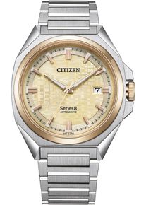 Citizen Herren Automatikuhr "Series 8"silberfarben, Armbanduhren, Armbanduhr, Herrenuhr, Mechanische Uhr, Saphirglas, Edelstahlarmband