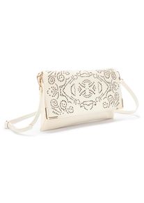 Vivance Damen Umhängetasche "Clutch", beige, Lederimitat, unifarben, Taschen, Abendtasche, Minibag, Handtasche, Schultertasche, Crossbody Bag VEGAN
