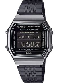 CASIO VINTAGE Smartwatch, schwarz, Smartwatches, Armbanduhr, Herrenuhr, Damenuhr, Bluetooth,Stoppfunktion,Schrittzähler
