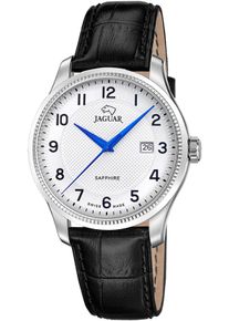 Jaguar Herren Quarzuhr "Essentia"schwarz, silberfarben, Armbanduhren, Armbanduhr, Herrenuhr, Swiss Made, Edelstahlarmband, analog, Datum
