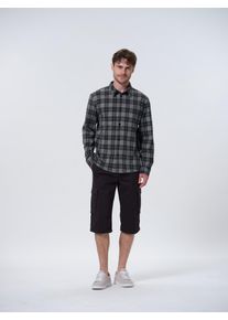 Luhta Herren Caprihose "Luhta Capri BERTBY", grau, Gr. 48, 97% Baumwolle, 3% Elasthan, Hosen