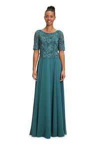Vera Mont Damen Abendkleid "Vera Mont Abendkleid mit Spitze", grün, feminin, Gr. 44, Obermaterial: 100% Polyester. Futter: 100% Polyester., Kleider,