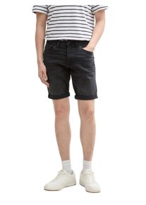 Tom Tailor Herren Jeansshorts "JOSH", schwarz, casual, Gr. 40, unifarben, Denim/Jeans, Obermaterial: 99% Baumwolle, 1% Elasthan, Jeans, im