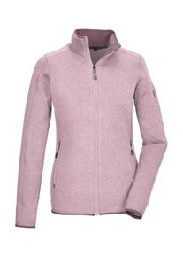 Killtec Damen Fleecejacke "KOW 111 WMN KNT FLC JCKT", lila, sportlich, Gr. 40, Oberstoff: 100% Polyester, Jacken, Strickfleecejacke, Melange-Optik,