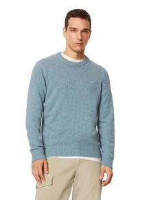 Marc O'Polo MARC O'POLO Herren Rundhalspullover, blau, casual, Gr. S, meliert, Strick, Obermaterial: 60% Wolle, 20% Polyamid, 20% Viskose, Pullover