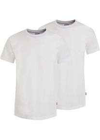 Jockey Herren T-Shirt "American T-Shirt", weiß, casual, Gr. XXL, unifarben, Single Jersey, Obermaterial: 100% Baumwolle, Shirts, weicher