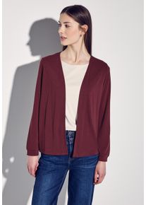 Street One Damen Cardigan, rot, casual, Gr. 40, unifarben, Stoff, 65% Polyester, 35% Viskose, Strickjacken, aus softem Materialmix